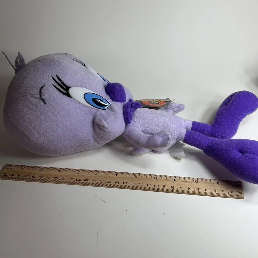 Nanco Looney Tunes Tweety Bird Purple Plush Bow Tie Stuffed Animal 12" WB s06 - Picture 10 of 10